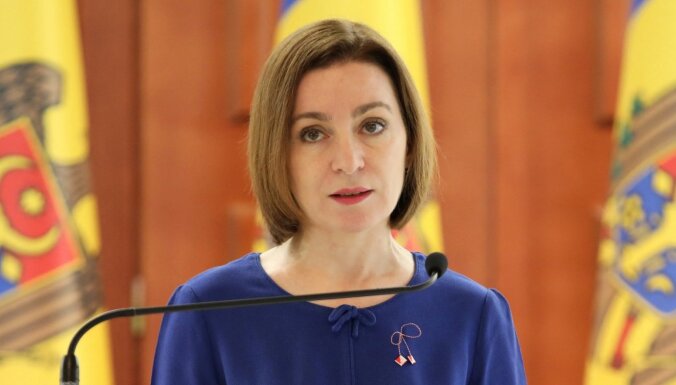 Sandu: Ukraina aizsargā Moldovu no kara; no Krievijas skan tikai draudi