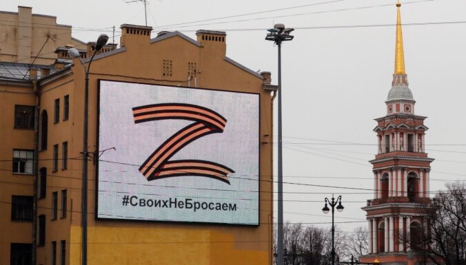 Latvijā varētu sodīt par 'Z' simbola un Georga lentītes publisku lietojumu