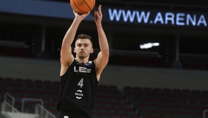 'VEF Rīga' tikai pēdējā ceturtdaļā nodrošina uzvaru pār Valmieras basketbolistiem