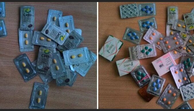 Par viltotu 'Viagra' tablešu tirgošanu Rīgā aiztur sievieti