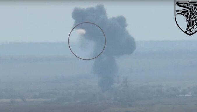 Video: Bahmutā notriekts okupantu bumbvedējs Su-24