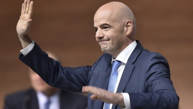 Infantīno uz četriem gadiem saglabā FIFA prezidenta amatu