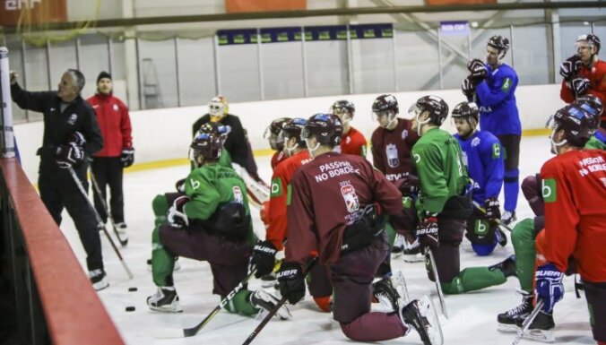 Latvijas izlases treniņos pirms PČ plānots piesaistīt lielu lērumu hokejistu