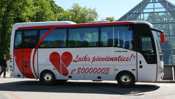 Донорский автобус соберет кровь в Риге и регионах