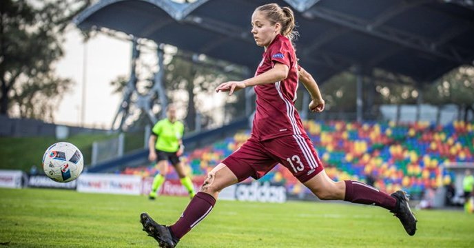 The Latvian women’s soccer team ends the EC qualifying tournament with a loss in Slovakia