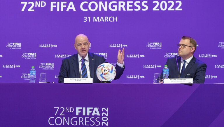 FIFA neaptur Krievijas dalību un krievu valodu apstiprina par oficiālo