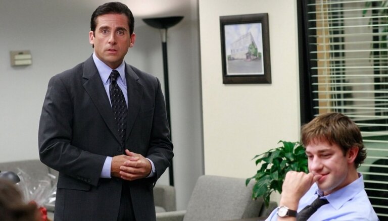 'The Office' atkalapvienošanās! Stīvu Kerelu un Džonu Krasinski redzēsim jaunākajā filmā 'If'