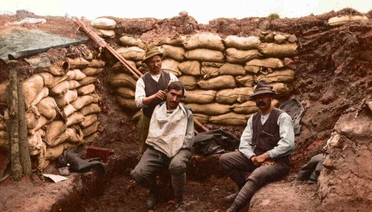 Цветные фотографии первой мировой войны оживляют истории 100-летней давности
