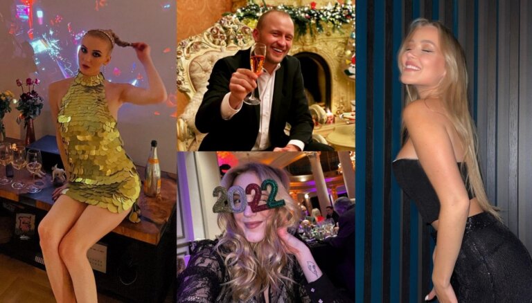 ФОТО: Как латвийские знаменитости встречали Новый год