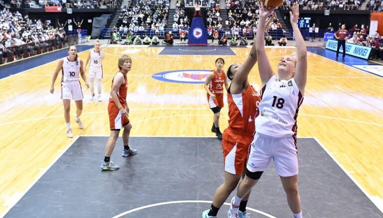 Latvijas basketbolistes pārbaudes spēļu sēriju Āzijā pabeidz ar zaudējumu Dienvidkorejai