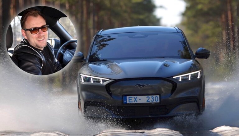 Video: Jānis Stībelis izmēģina elektrisko 'Ford Mustang Mach-E'