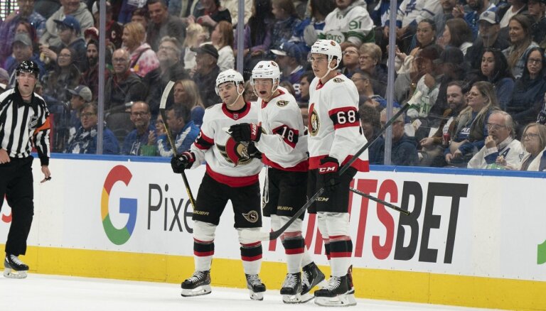 Rubīnam un 'Senators' pārbaudes spēlē vēl viens zaudējums pret 'Maple Leafs'