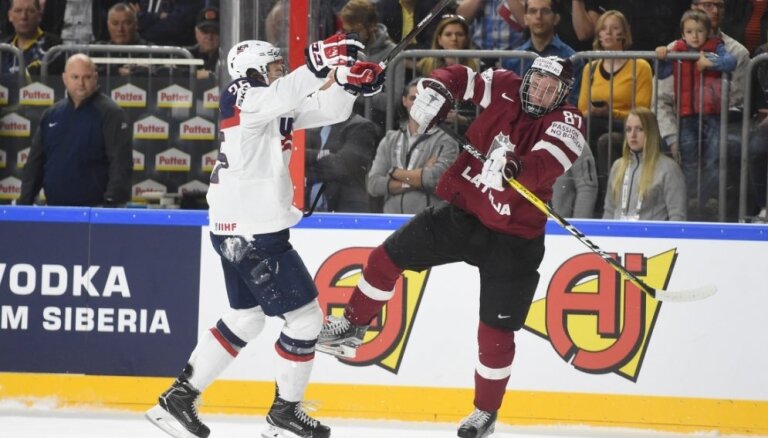 Latvijas izlase centīsies ceturto reizi sarūgtināt ASV hokejistus