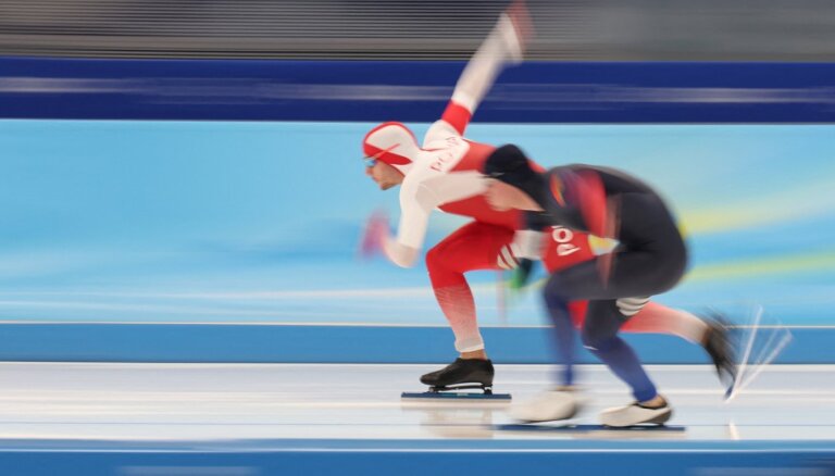 Pekinas ziemas olimpisko spēļu rezultāti ātrslidošanā vīriešiem 500 m distancē (12.02.2022.)