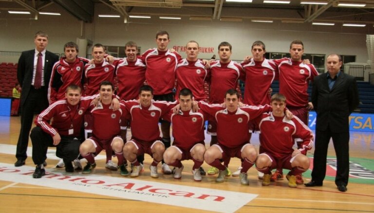 Футзалисты сборной Латвии дважды сыграют с Эстонией