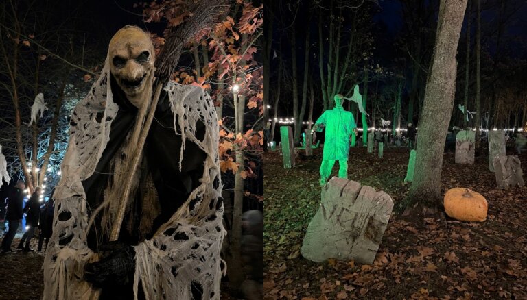 ФОТО. Ну очень страшное место: Парк ужасов в Бауске с более чем 250 ведьмами, вампирами и зомби