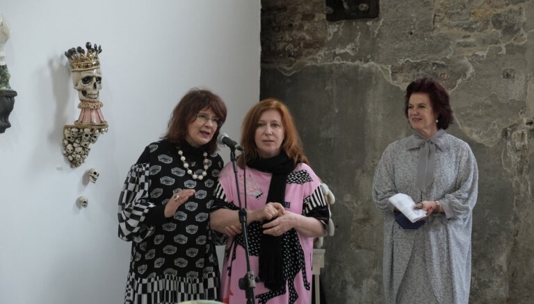 Foto: Venēcijas mākslas biennālē atklāts Skuja Braden veidotais Latvijas paviljons