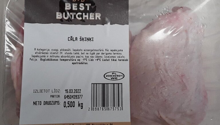 В магазины Maxima Latvija попало куриное мясо с сальмонеллой