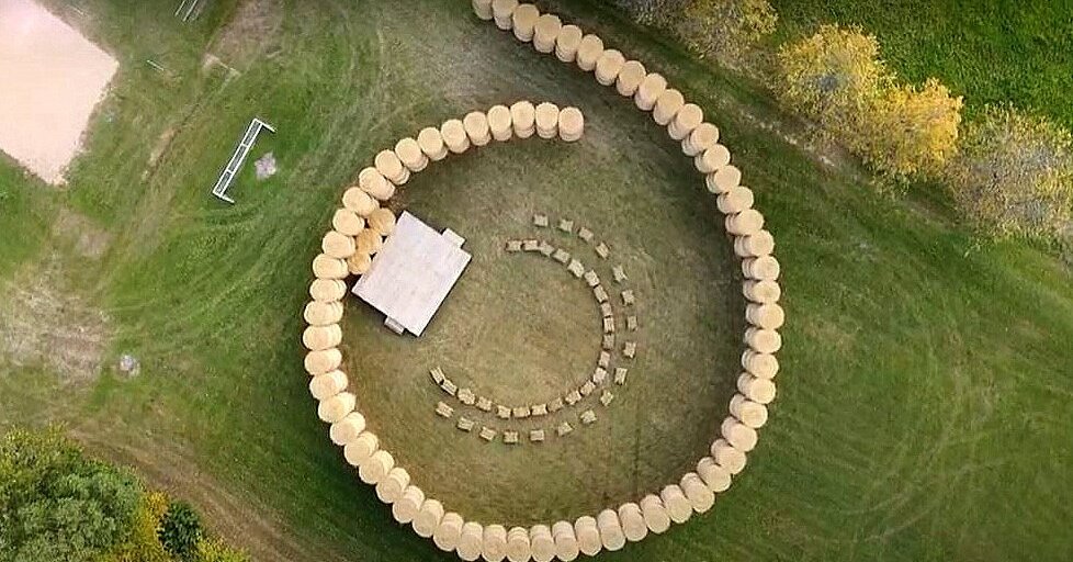 During the Latgalian festival, a unique straw roll stage may be misused