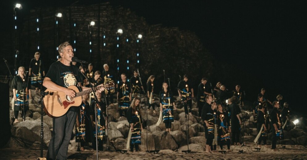 Beautiful shots: A cycle of choral music ‘Excited on the shore’ has been performed on Saulkrasti beach