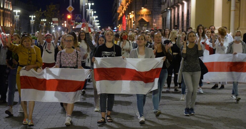 Protesters are being detained again in Minsk