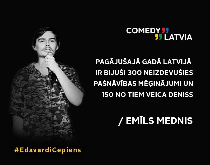 'Comedy Latvia' laiž klajā video, kurā apsmej populāro reperi Edavārdi