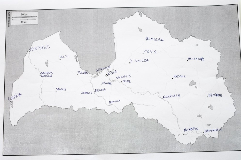 Eksperiments Vai Latviesi Prot Karte Iezimet Latvijas Pilsetas