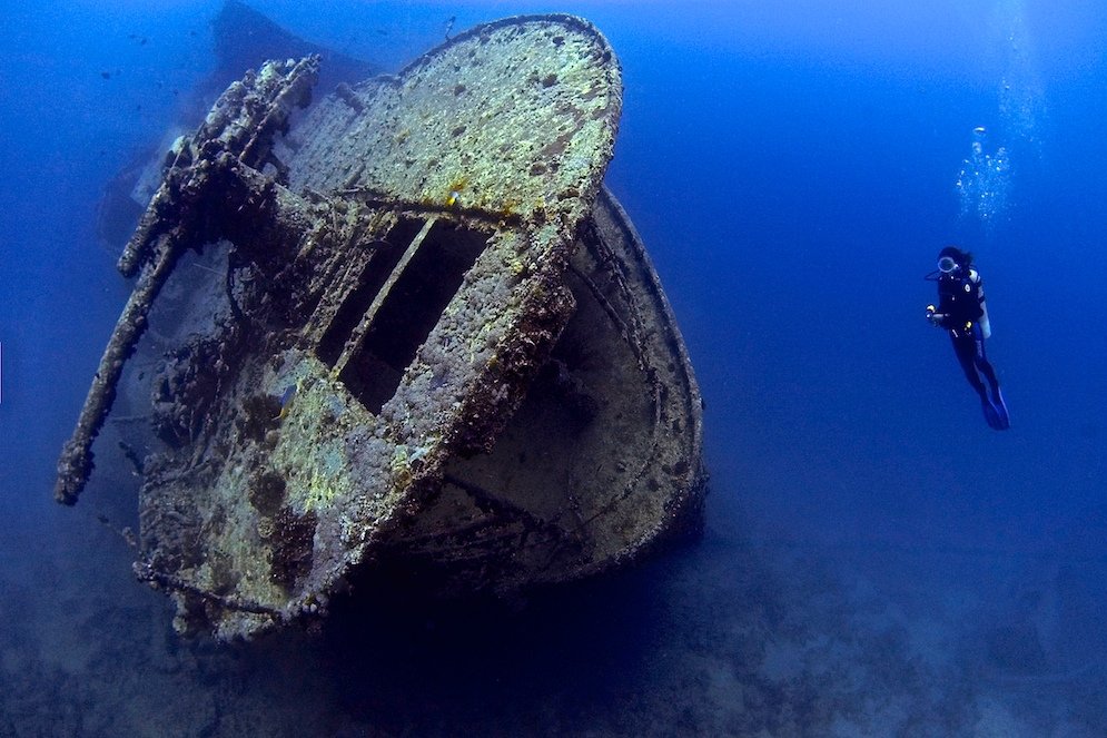 Kuģis, kas zem ūdens bijis vairāk nekā 70 gadus